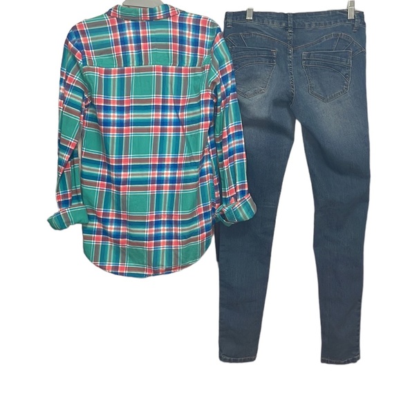 Blue Asphalt Skinny Jeans Flattering Cut on Back Side Like New Condition Size 9 - Picture 5 of 5